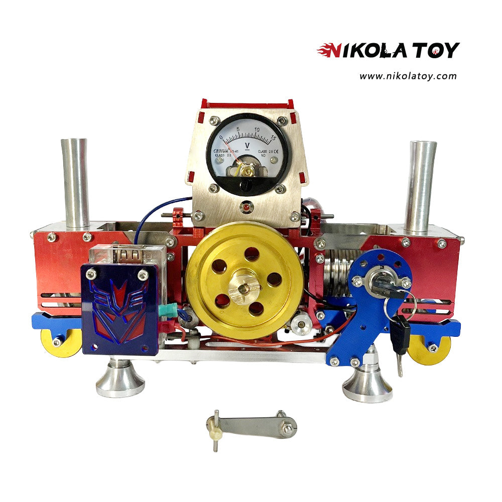 Double cylinder Stirling thermal power Generator Set - Nikola Toy