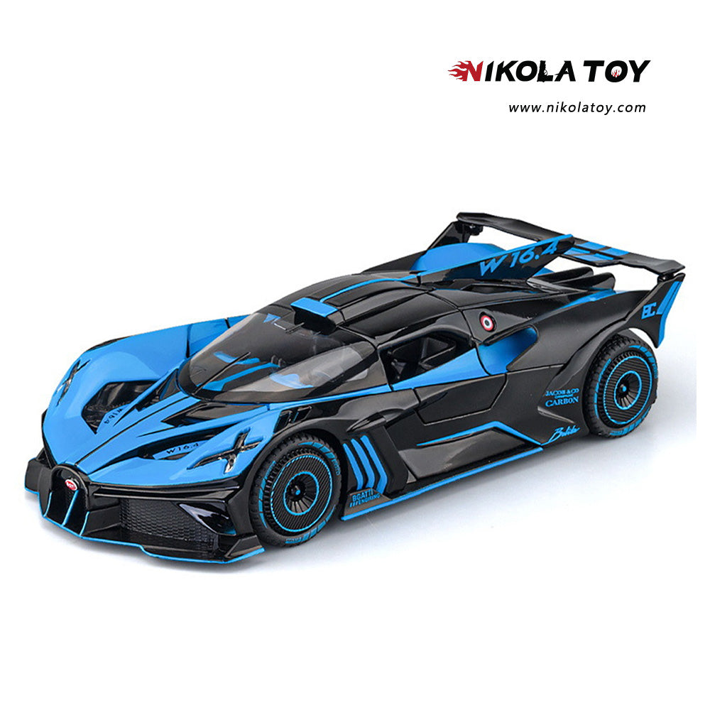 NIKOLATOY Alloy 1/24 Bugatti Bolide Model Car - Nikola Toy