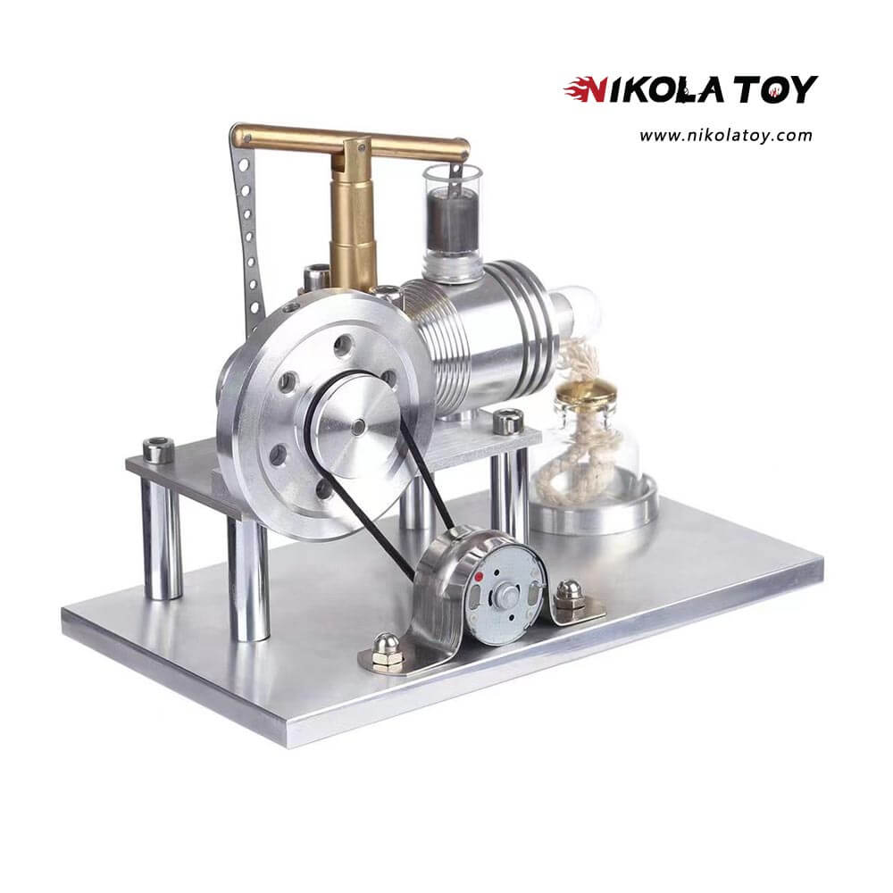 New Stirling engine+LED lights - Nikola Toy