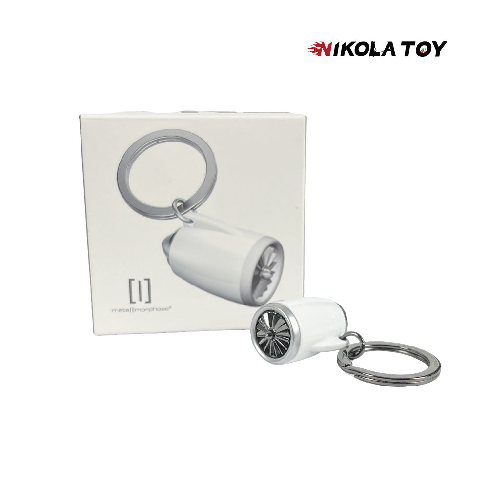 NikolaToy™ Flagship aircraft turbofan engine keychain