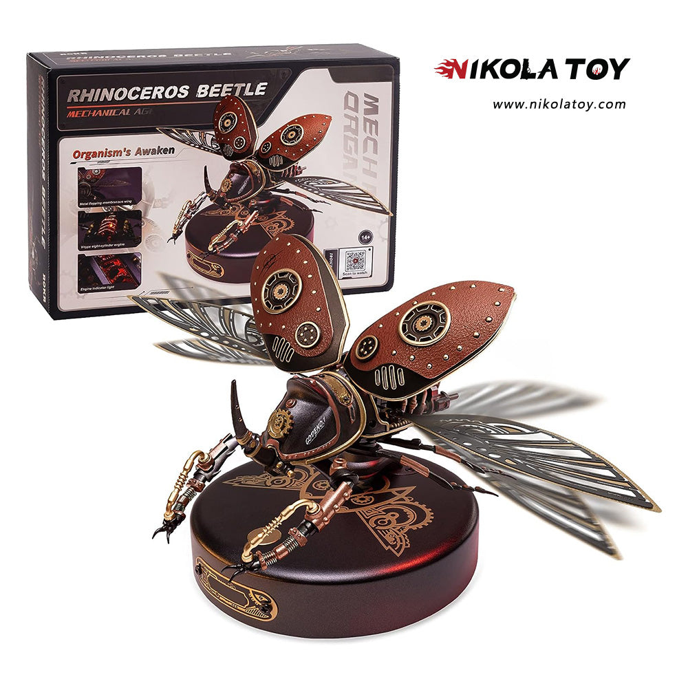 Mechanical beetle 3D Metal Model Kits - Nikola Toy