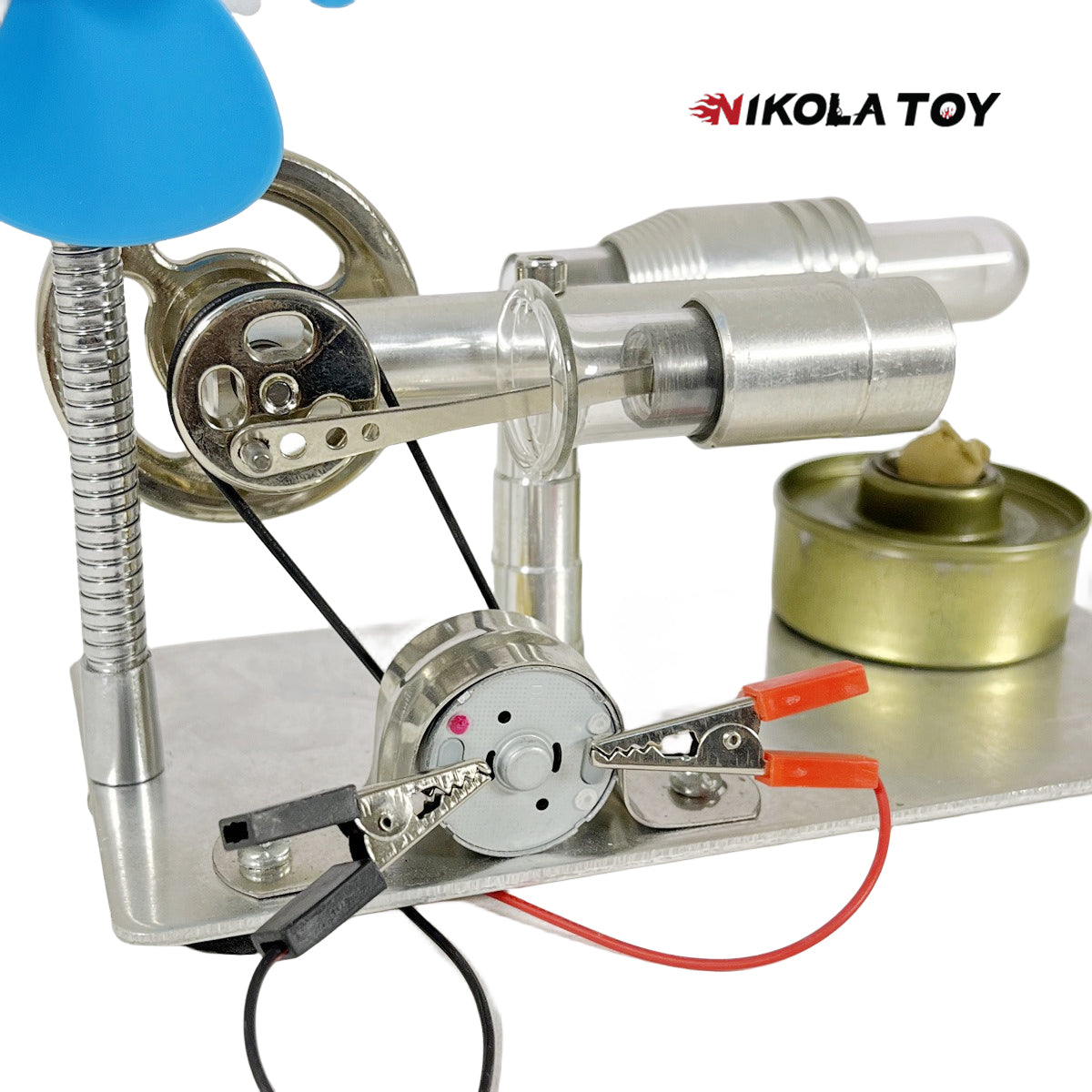 Stirling engine model - power generation+windmill - Nikola Toy