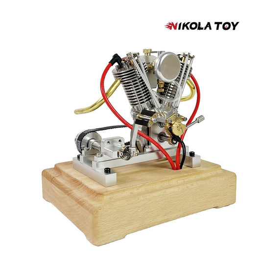 Miniature Harley Davidson V2 Real Engine Model - Nikola Toy