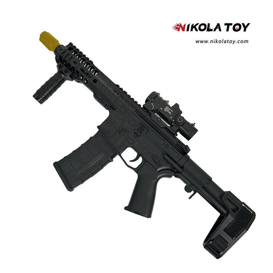 SLR Gel Blaster Toy Gun 11.1V - High Speed＆Torque Motor - Ages 16+ (Black) - Nikola Toy