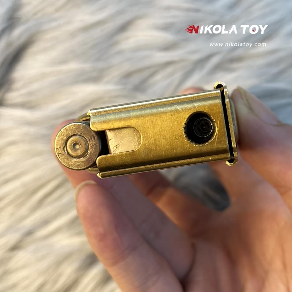 Brass clip+bullet lighter - Nikola Toy