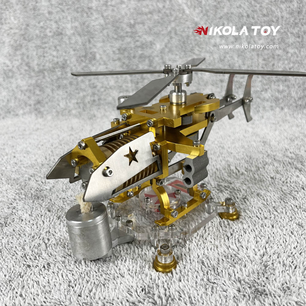 Fire absorbing Stirling helicopter - Nikola Toy