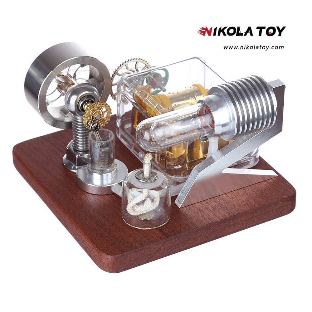 Stirling engine music box - Nikola Toy