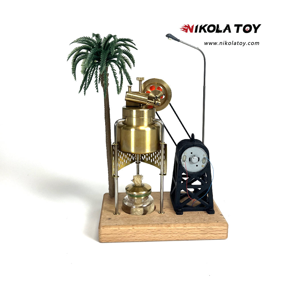 Steam Engine Model - Tropical - Nikola Toy