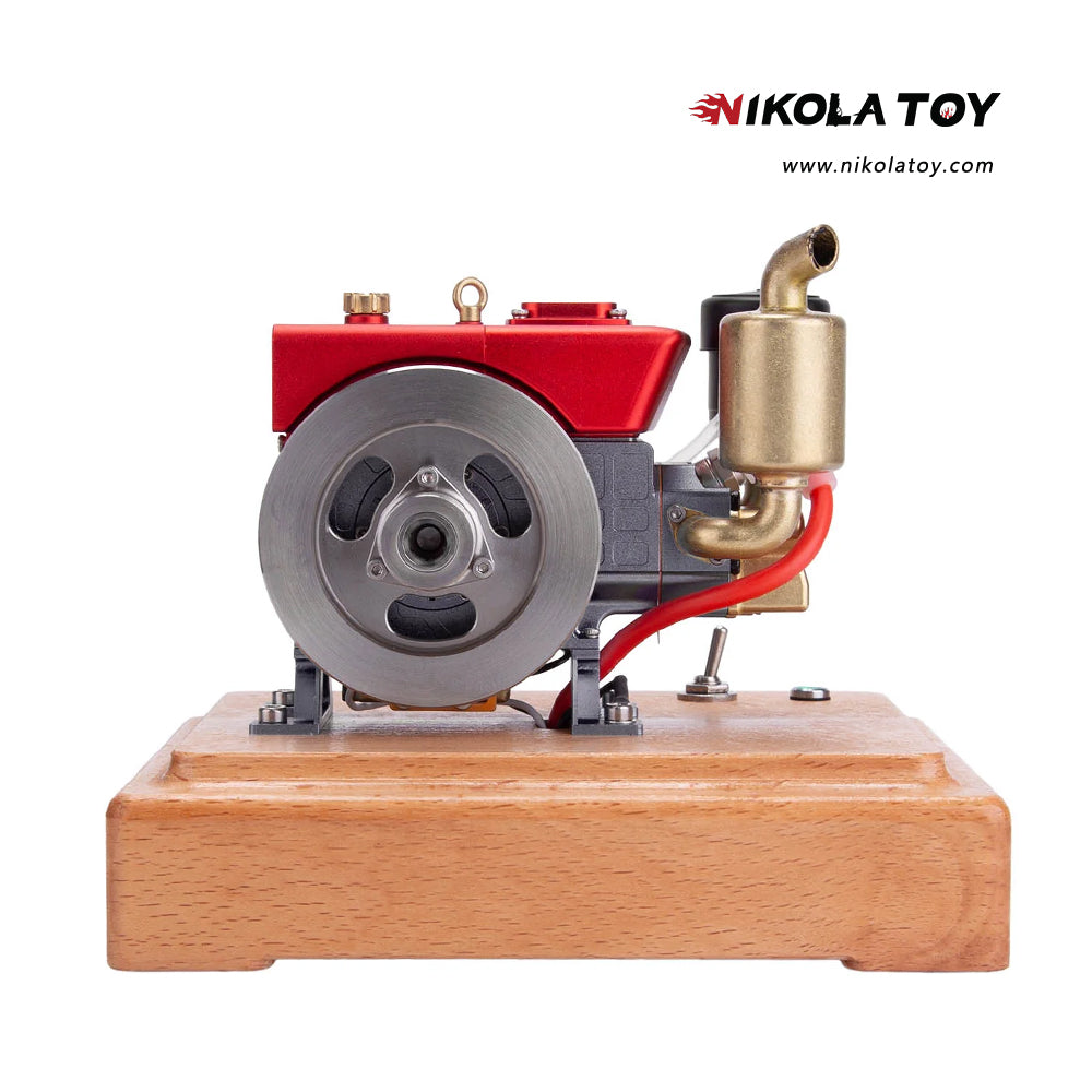 MUSA 1/8 2.6cc Mini Single-Cylinder Gas Powered Motor 4-Stroke Engine Model - Nikola Toy