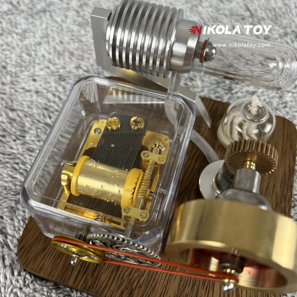 Stirling engine music box - Nikola Toy