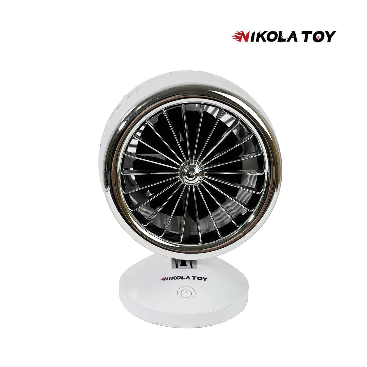 New turbofan engine design desktop USB fan - Nikola Toy