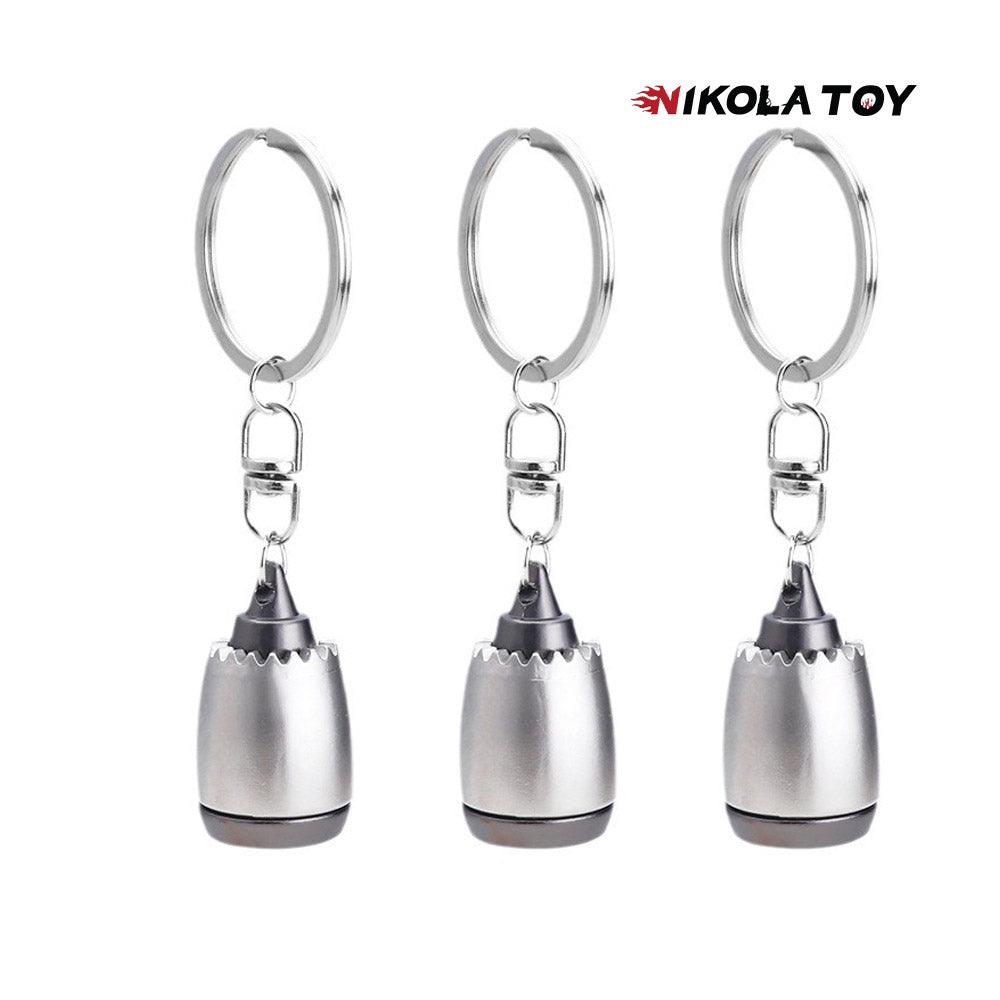 CNC Precision Turbofan Engine Keychain - Nikola Toy