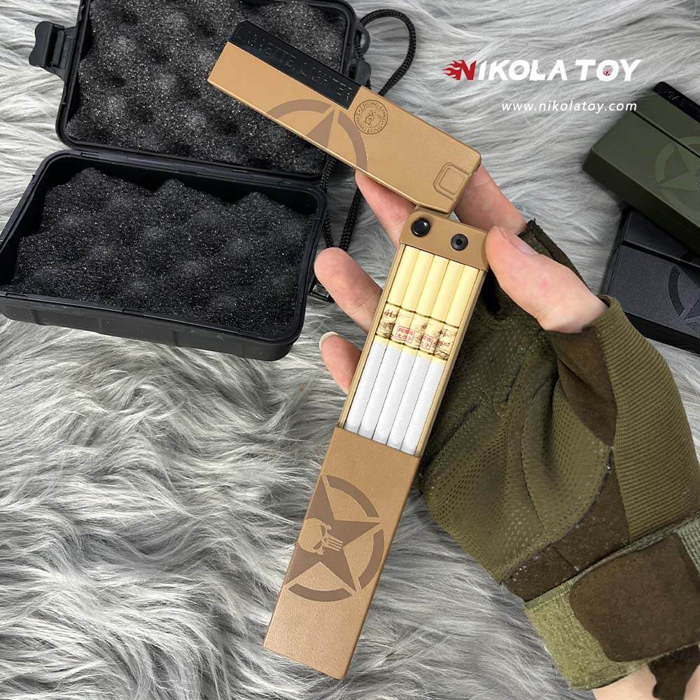 Folding Pocket Cigarette Box Lighter - Nikola Toy