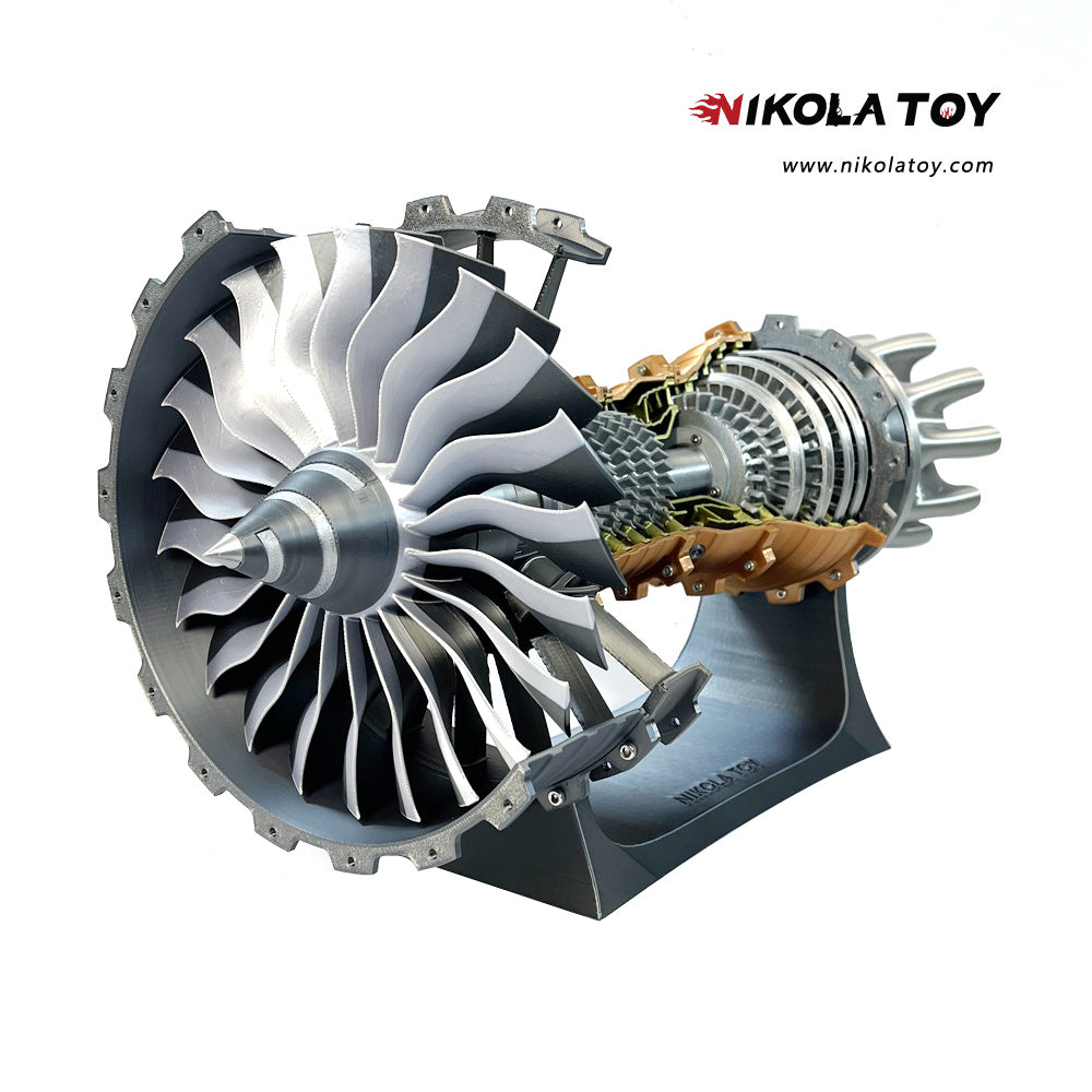 Upgraded Trent900 turbofan engine model - LED+lithium battery - Nikola Toy